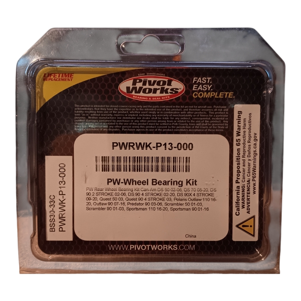 PWRWK-P13-000 Wheel Bearing Kit - Black
